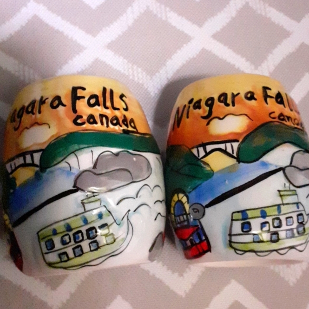Ridiculous Niagra falls kitsch salt and pepper shakers